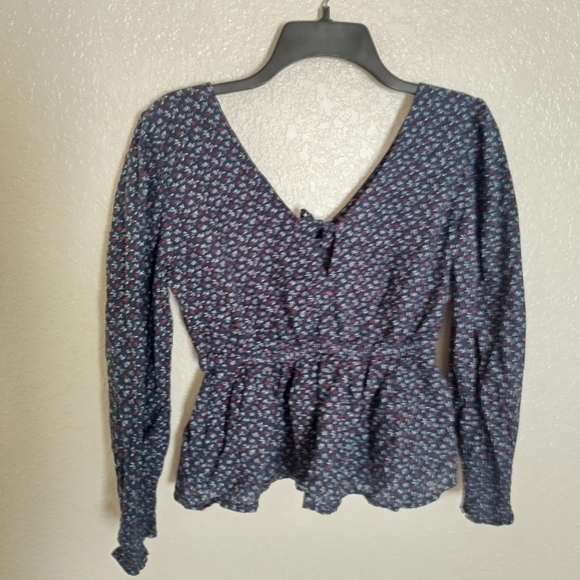 Madewell Tie-Back Peplum Top in Campden Daisies sz Xs - Picture 7 of 10